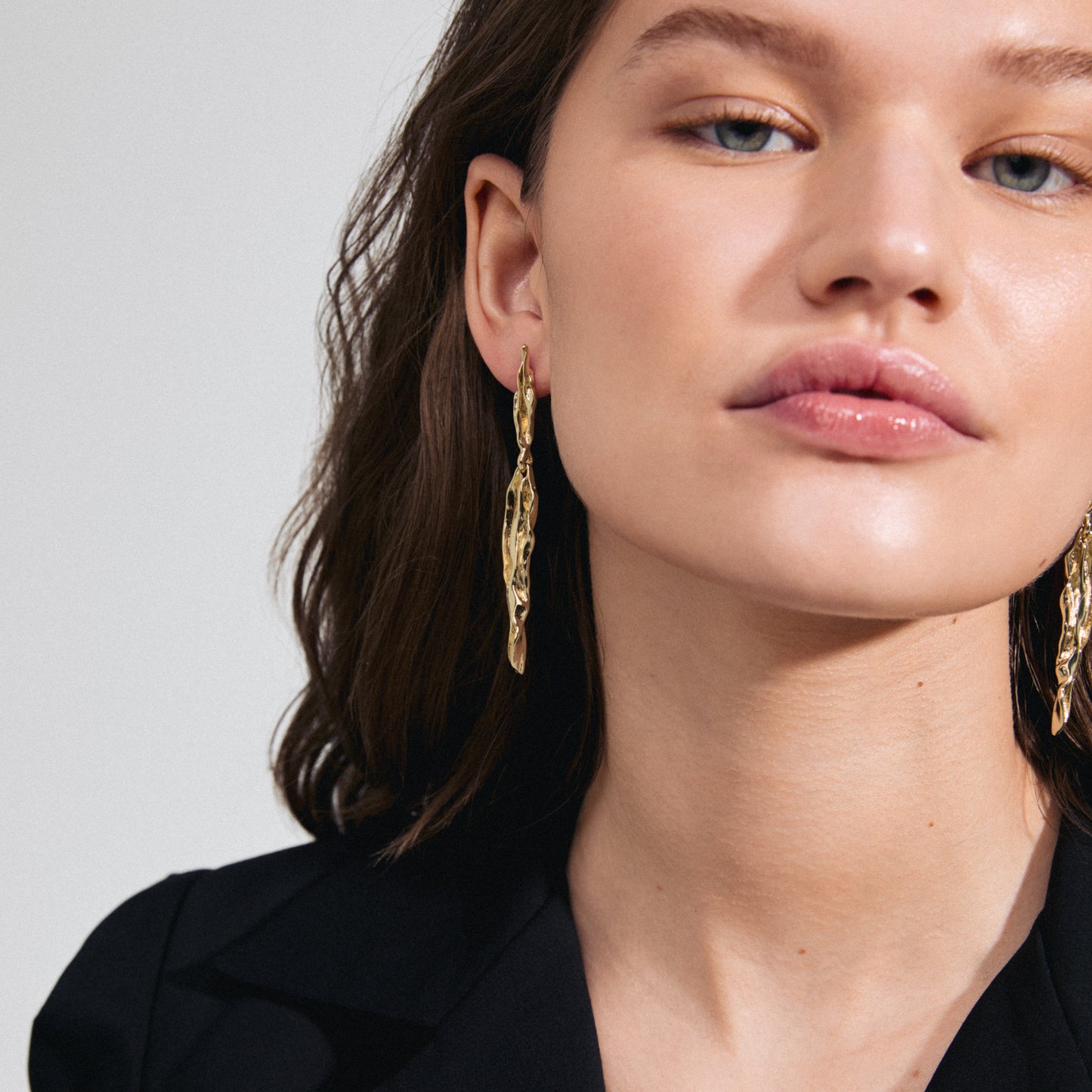 FEEL recycled earrings gold-plated