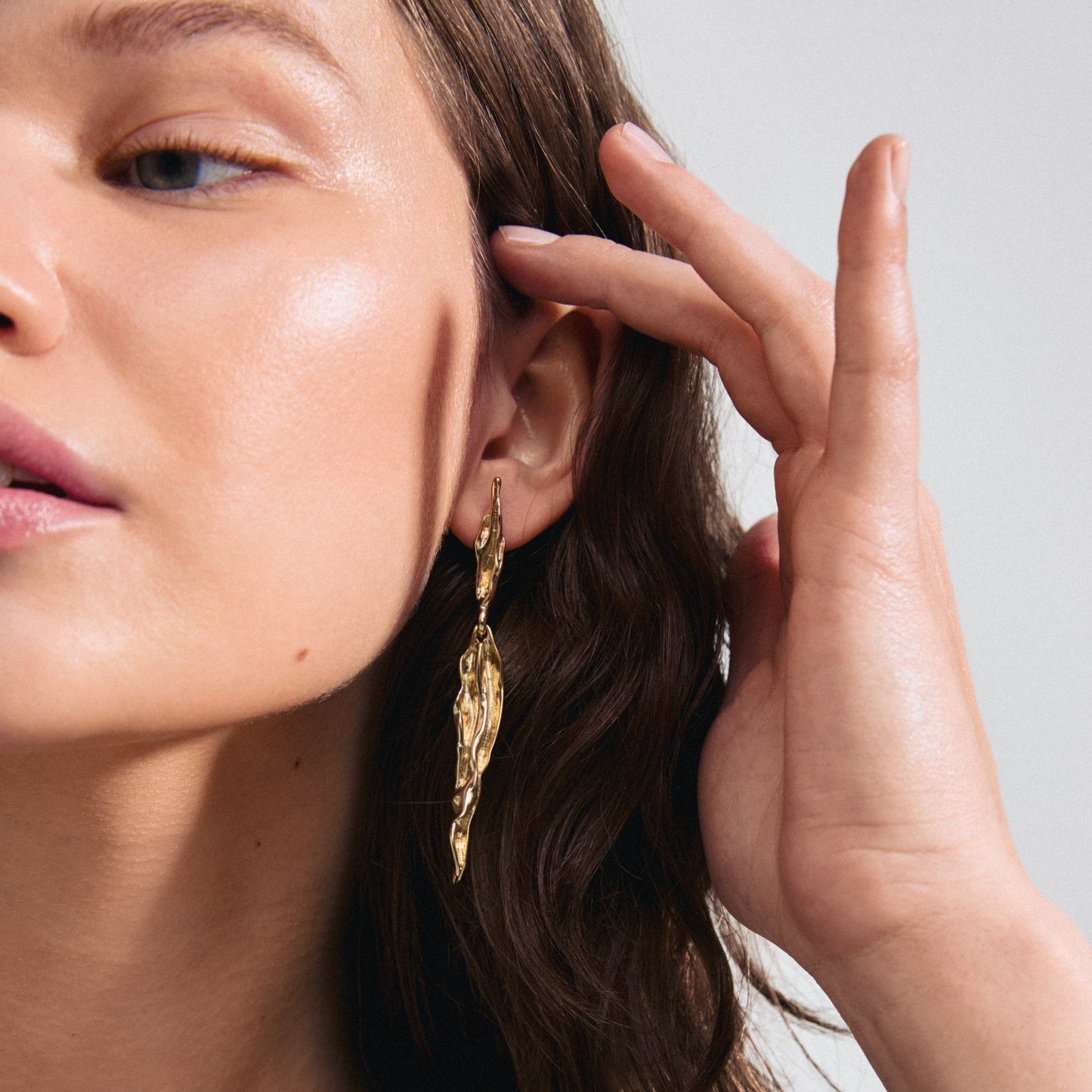 FEEL recycled earrings gold-plated