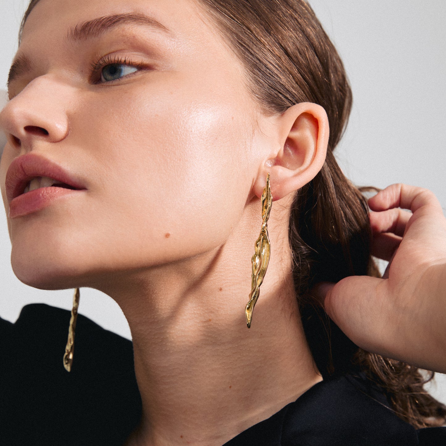 FEEL recycled earrings gold-plated