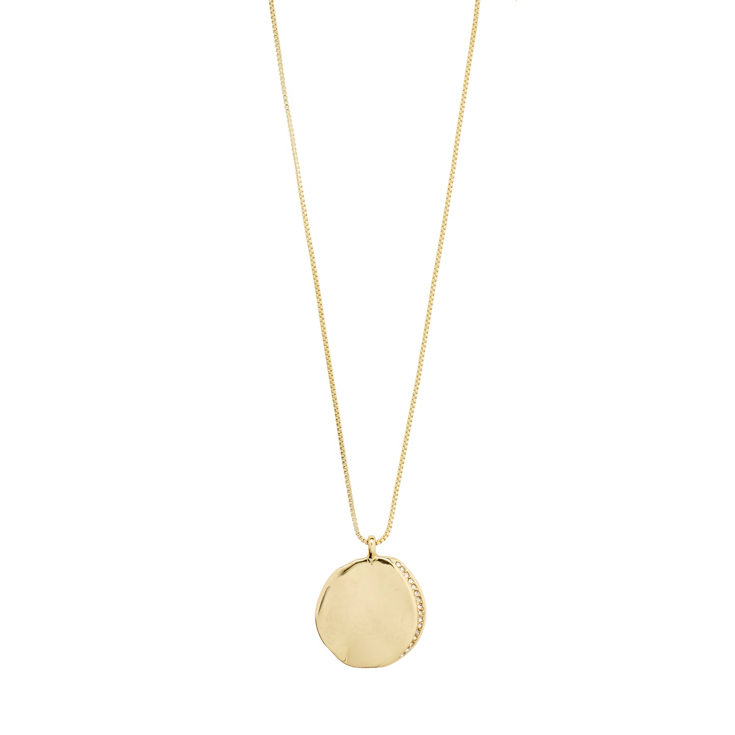 TRUE recycled coin necklace gold-plated