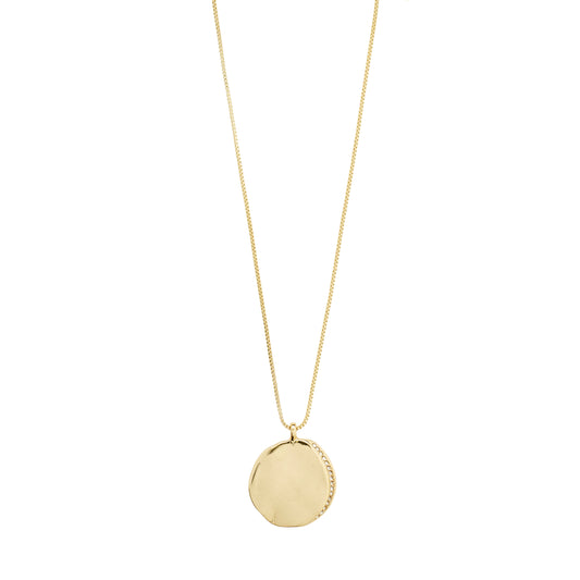 TRUE recycled coin necklace gold-plated