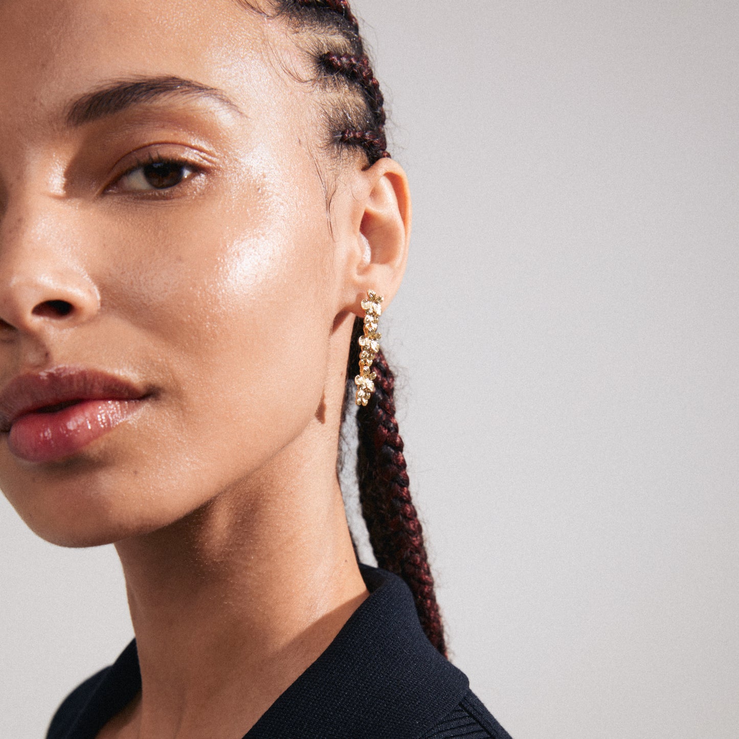 CHARMAINE recycled earrings gold-plated