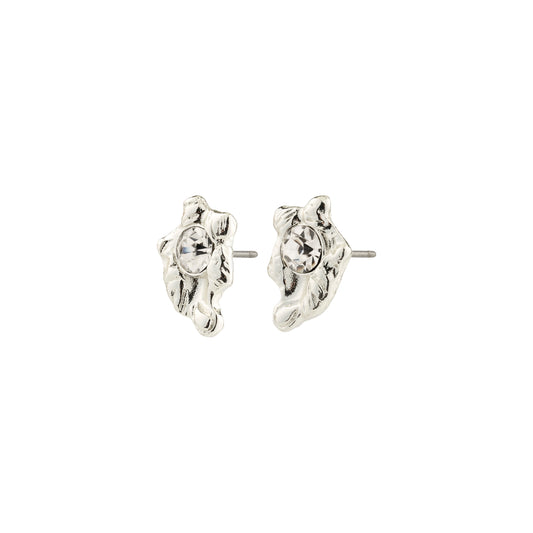 AIAS recycled crystal earrings silver-plated