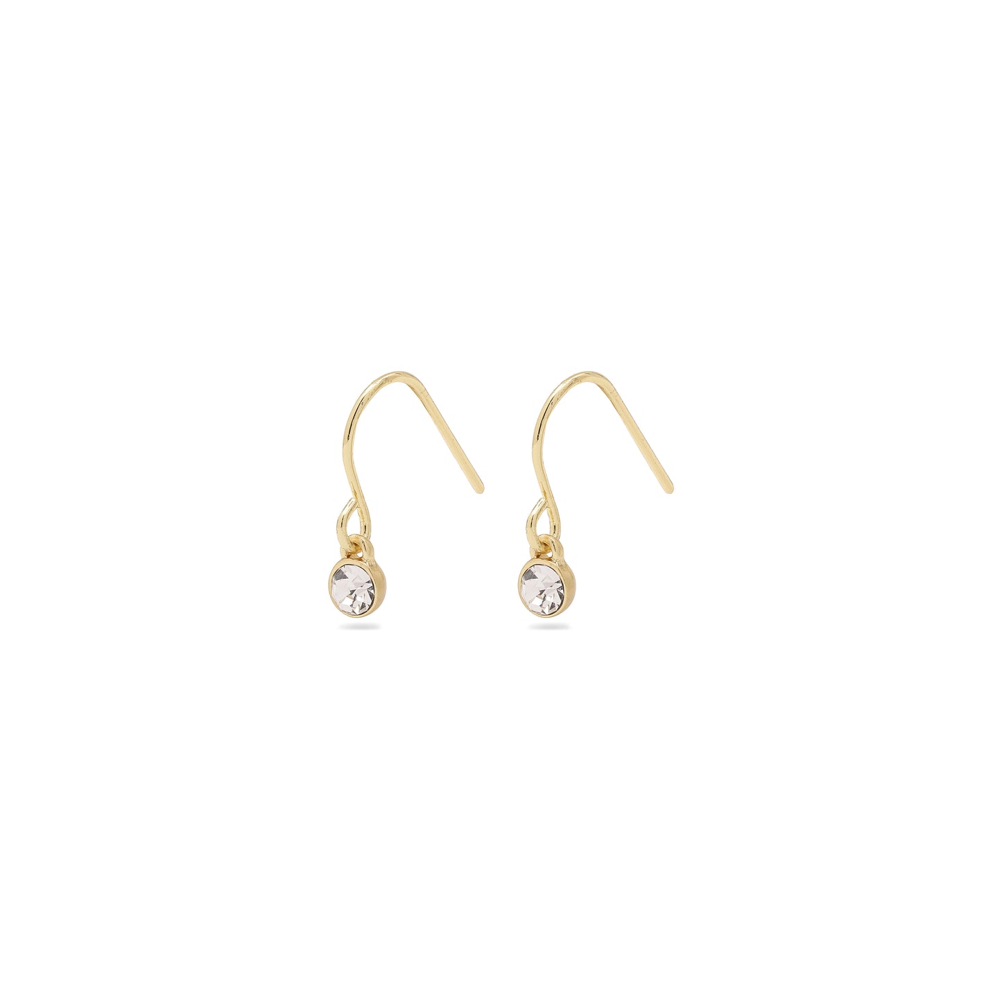 LUCIA recycled crystal earrings gold-plated