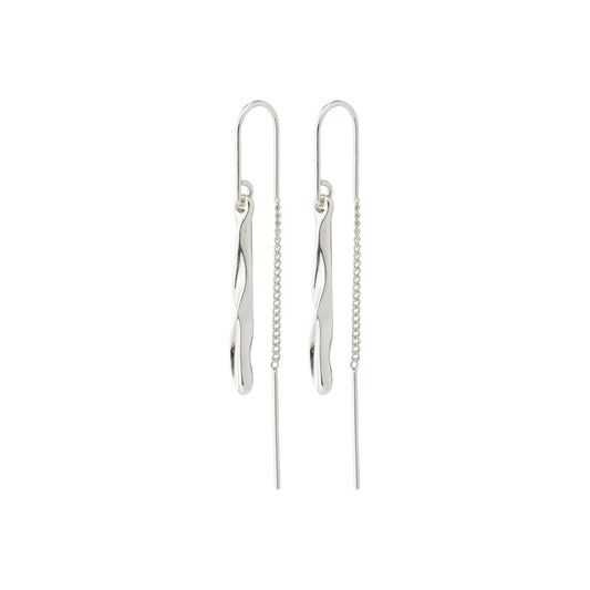 ALBERTE teardrop pendant chain earrings silver-plated