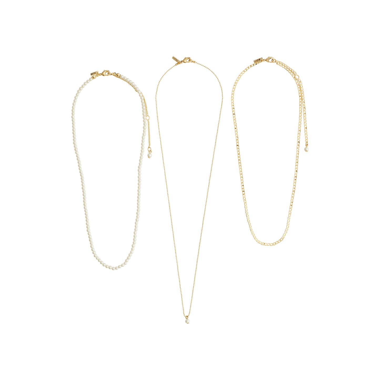 BAKER necklace 3-in-1 set gold-plated