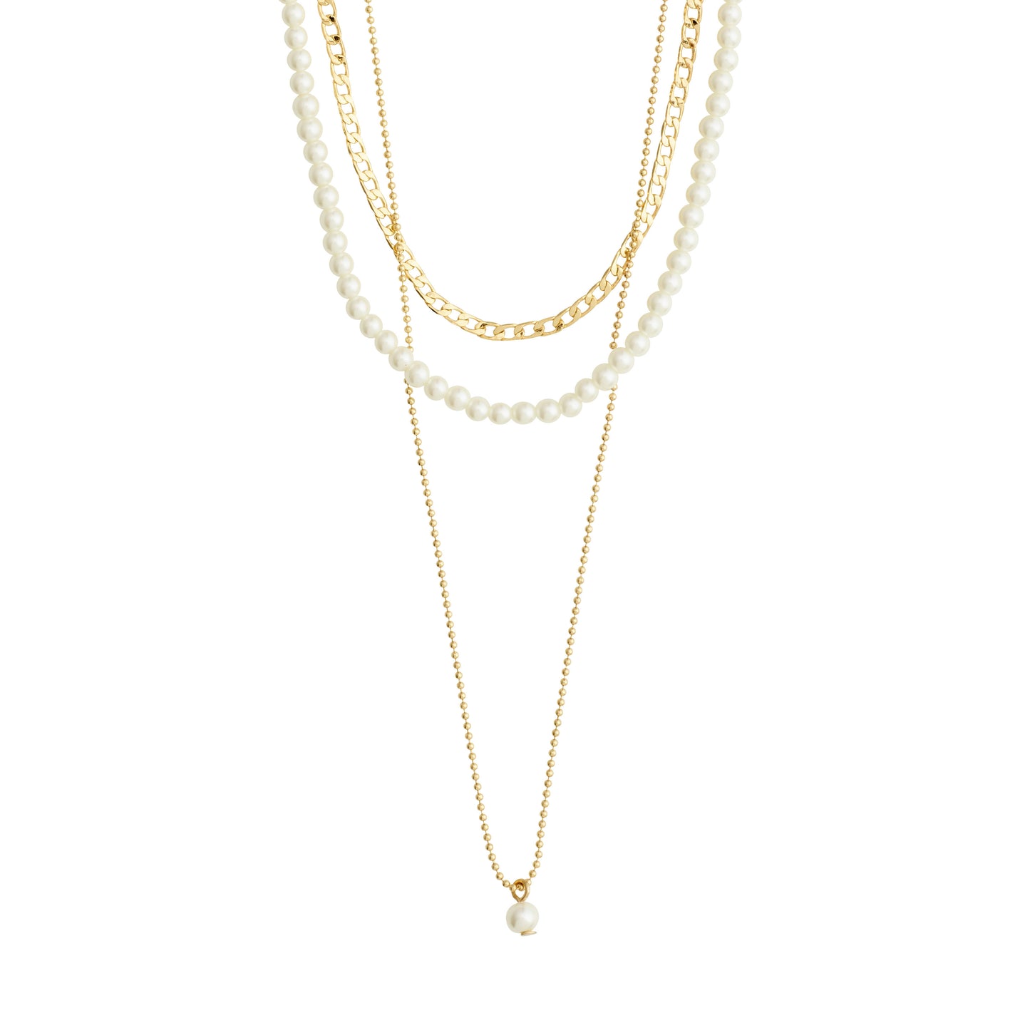 BAKER necklace 3-in-1 set gold-plated