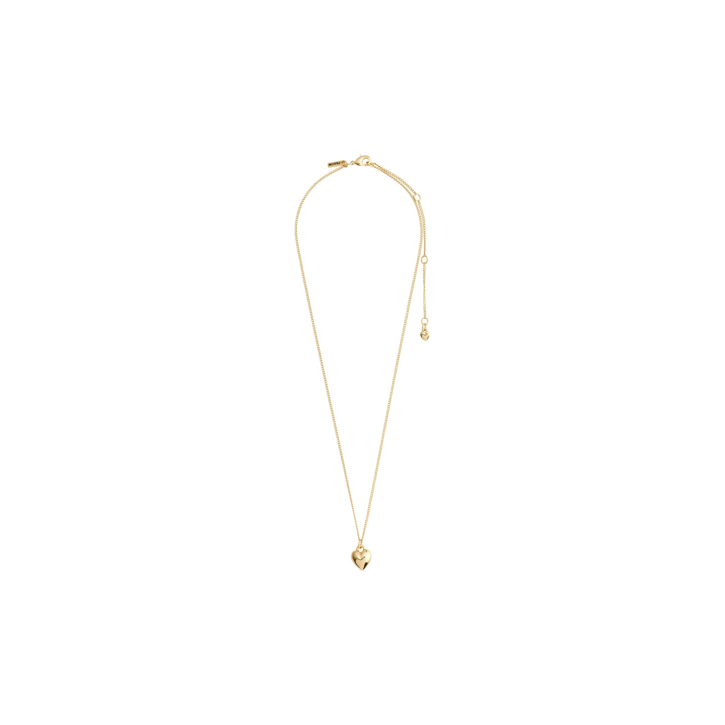 AFRODITTE recycled heart necklace gold-plated