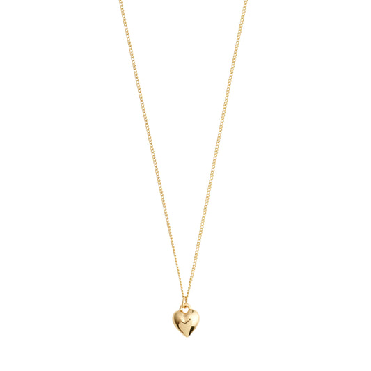 AFRODITTE recycled heart necklace gold-plated