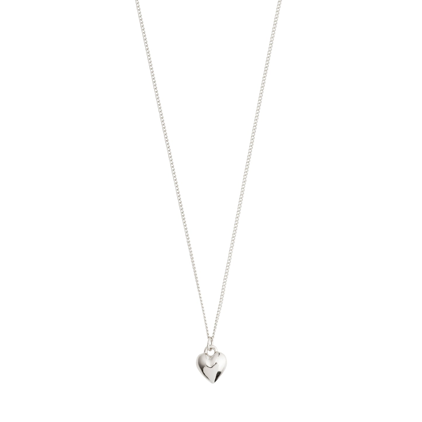 AFRODITTE recycled heart necklace silver-plated